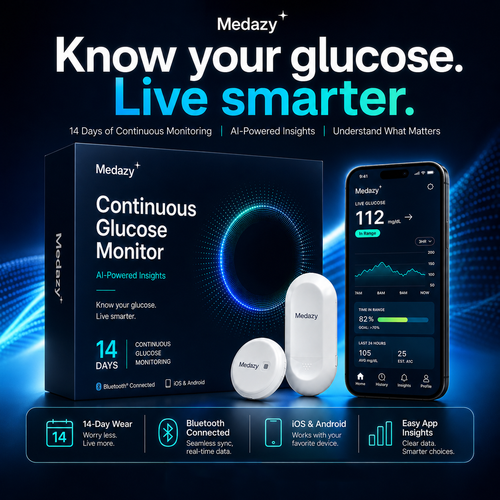 Medazy 14‑Day Continuous Glucose Monitoring System