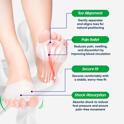 Divifit™ Bunion Corrector, Breathable Big Toe Straightener for Women and Men, Bunion Fix and Relief